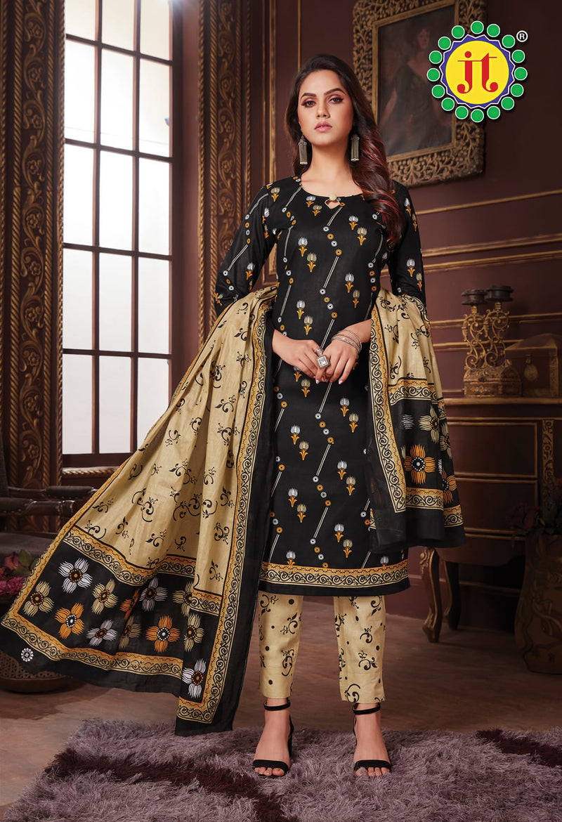 Jt Aleena Vol 3 Pure Cotton Printed Festive Wear Salwar Suits