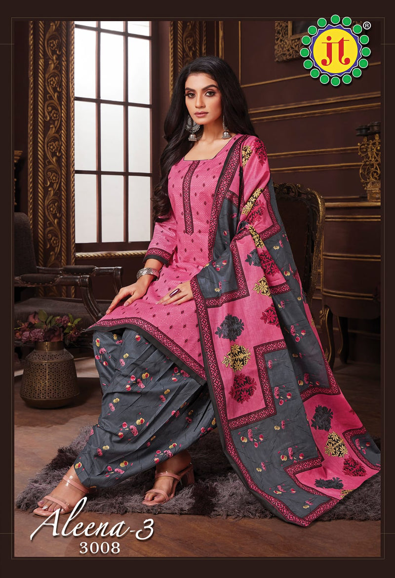 Jt Aleena Vol 3 Pure Cotton Printed Festive Wear Salwar Suits