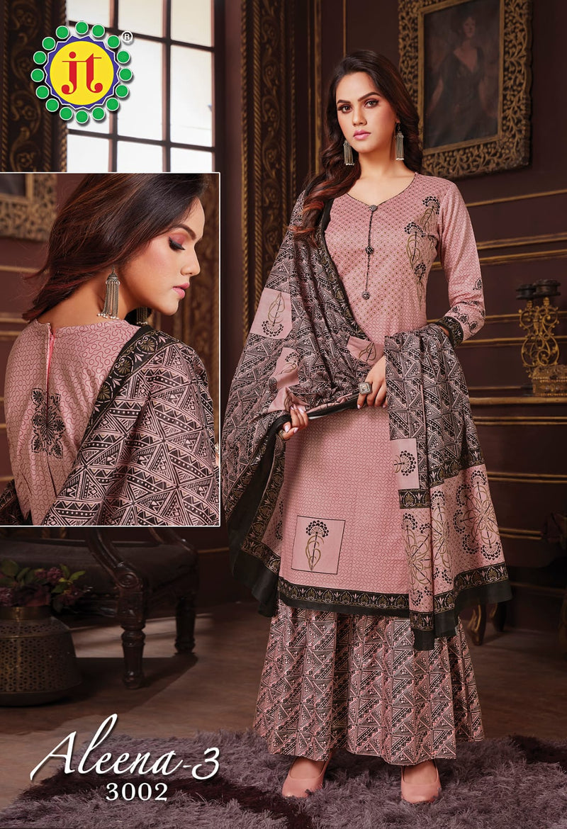 Jt Aleena Vol 3 Pure Cotton Printed Festive Wear Salwar Suits