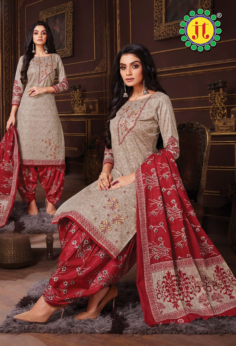 Jt Aleena Vol 3 Pure Cotton Printed Festive Wear Salwar Suits