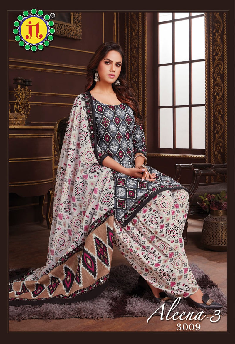 Jt Aleena Vol 3 Pure Cotton Printed Festive Wear Salwar Suits