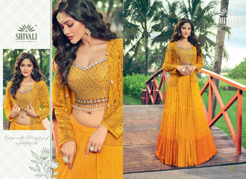 Shivali Fashion Alisha The Legacy Fancy Stylish Wedding Wear Beautiful  Kurtis With Set Of  Skirt & Dupatta
