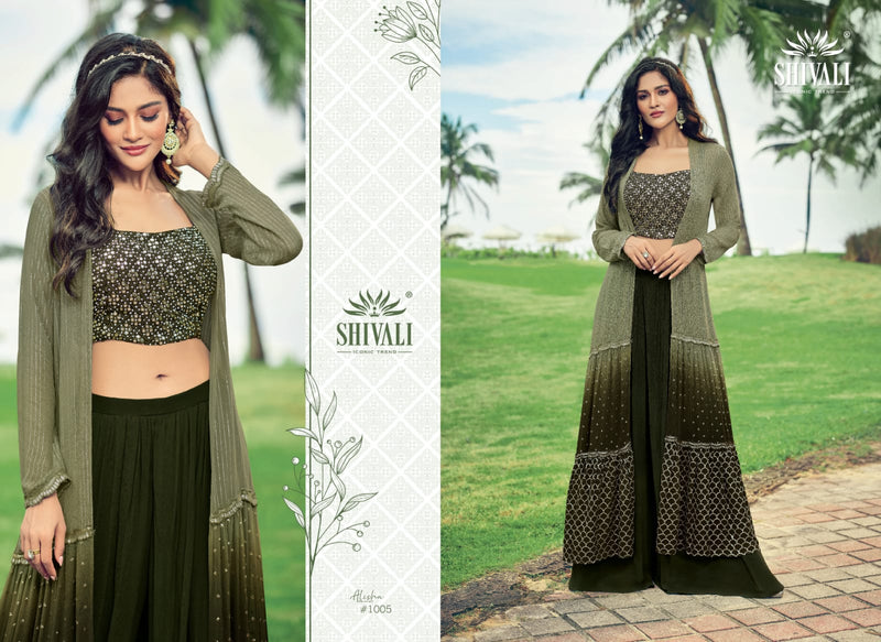 Shivali Fashion Alisha The Legacy Fancy Stylish Wedding Wear Beautiful  Kurtis With Set Of  Skirt & Dupatta