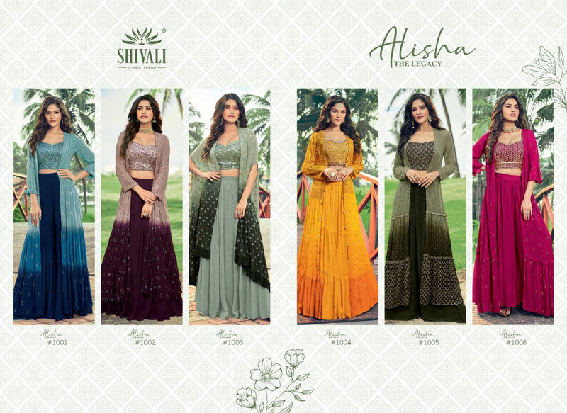 Shivali Fashion Alisha The Legacy Fancy Stylish Wedding Wear Beautiful  Kurtis With Set Of  Skirt & Dupatta