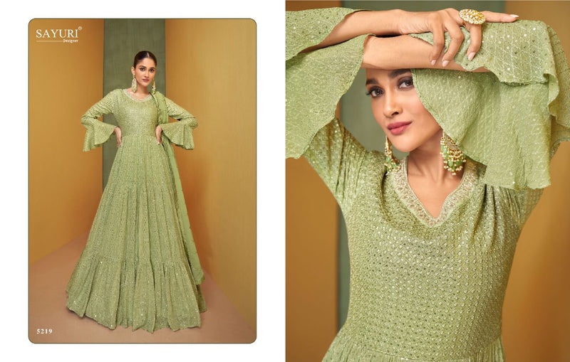 Sayuri Alizen Georgette With Beautiful Elegant Work Stylish Designer Festive Wear Long Fancy Gown