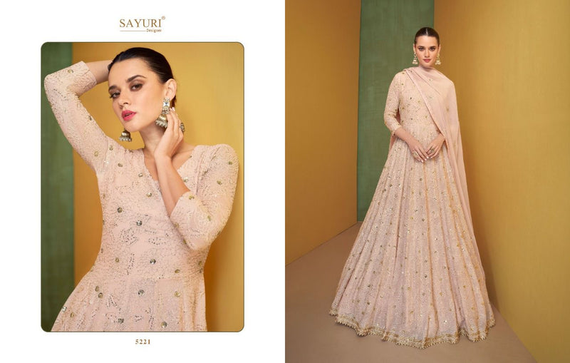 Sayuri Alizen Georgette With Beautiful Elegant Work Stylish Designer Festive Wear Long Fancy Gown