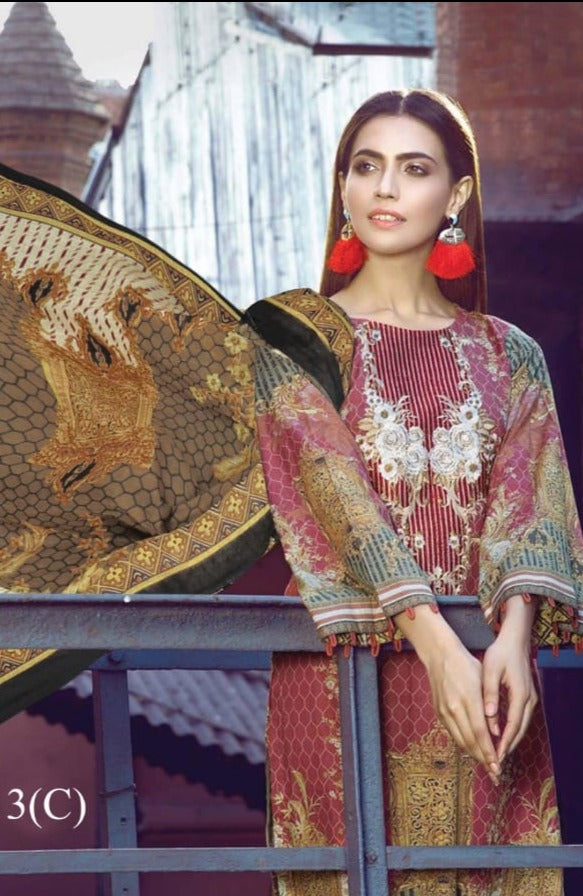 Alizeh Lawn Vol B Lawn Fancy Printed Pakistani Style Festive Wear Salwar Suits