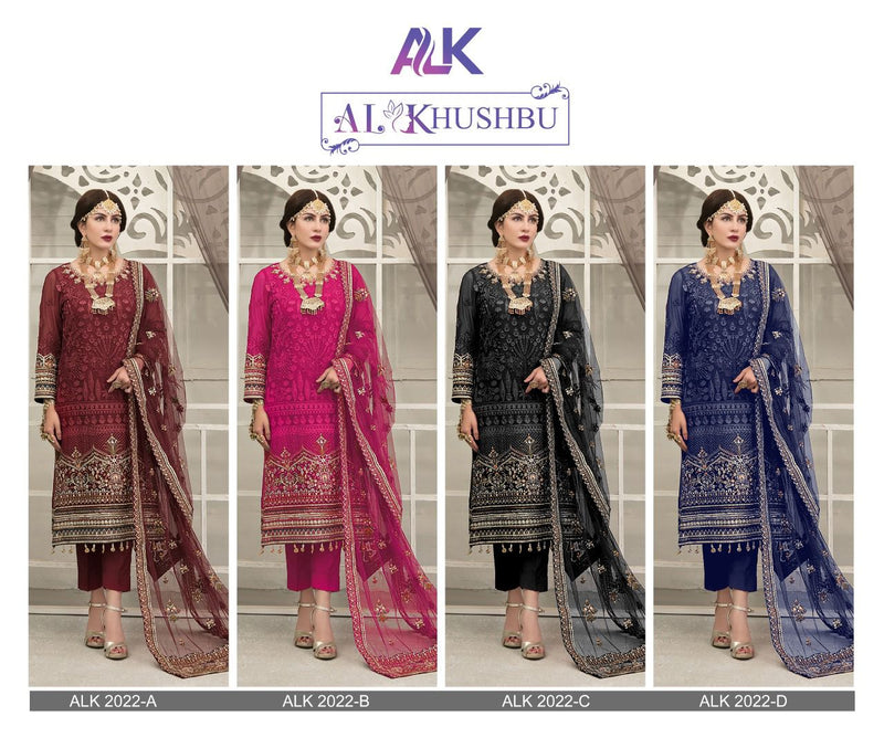 Al Khusbu Alk Dno 2022 Georgette Pakistani Style Wedding Wear Salwar Kameez