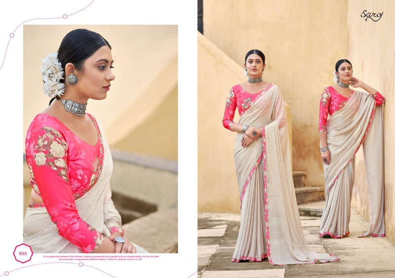 Saroj Alisha Weightless Occasional Wear Exclusive Printed  Sarees