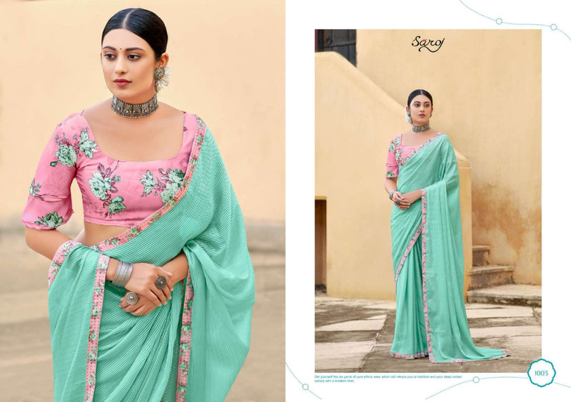 Saroj Alisha Weightless Occasional Wear Exclusive Printed  Sarees