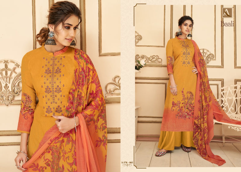 Alok Suit Baali Pure Jam Digital Party WEar Salwar Kameez With Embroidery