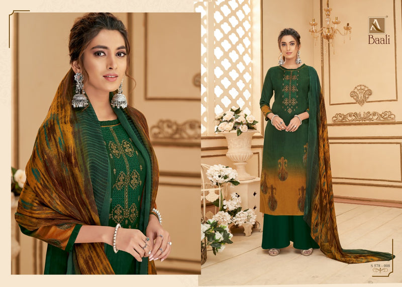 Alok Suit Baali Pure Jam Digital Party WEar Salwar Kameez With Embroidery