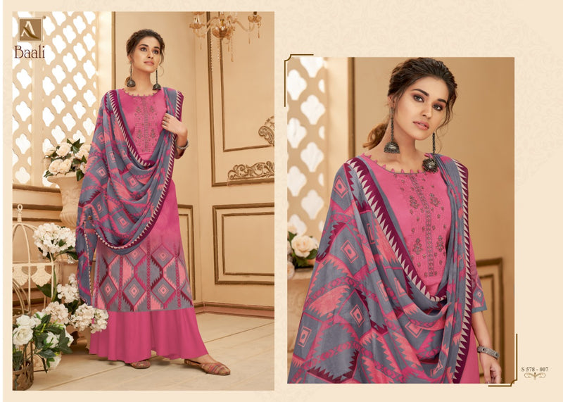 Alok Suit Baali Pure Jam Digital Party WEar Salwar Kameez With Embroidery