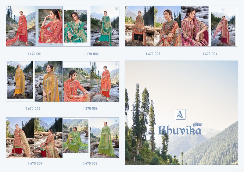 Alok Suit Bhuvika Pashmina Pure Wool Digital Print With Emboridary Work Disigner Salwar Kameez