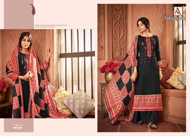 Alok Suit Tabassum Pure Jam Digital Print With Embroidery Work Casual Wear Salwar Suits