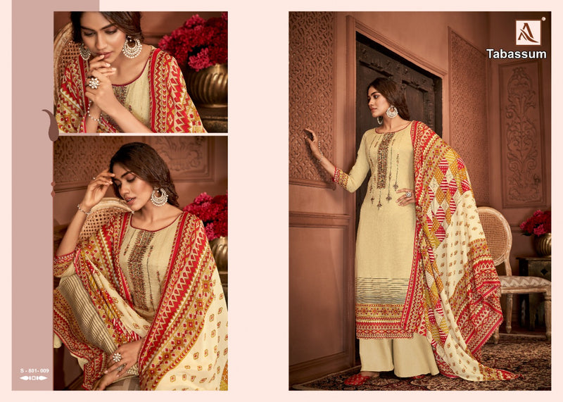 Alok Suit Tabassum Pure Jam Digital Print With Embroidery Work Casual Wear Salwar Suits