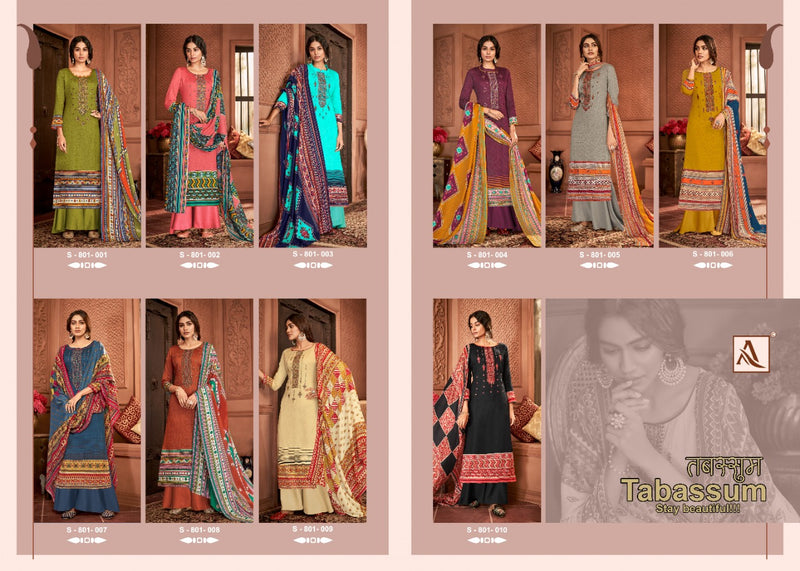 Alok Suit Tabassum Pure Jam Digital Print With Embroidery Work Casual Wear Salwar Suits