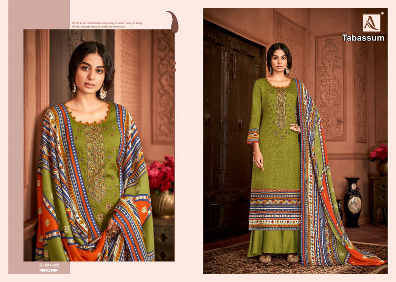 Alok Suit Tabassum Pure Jam Digital Print With Embroidery Work Casual Wear Salwar Suits
