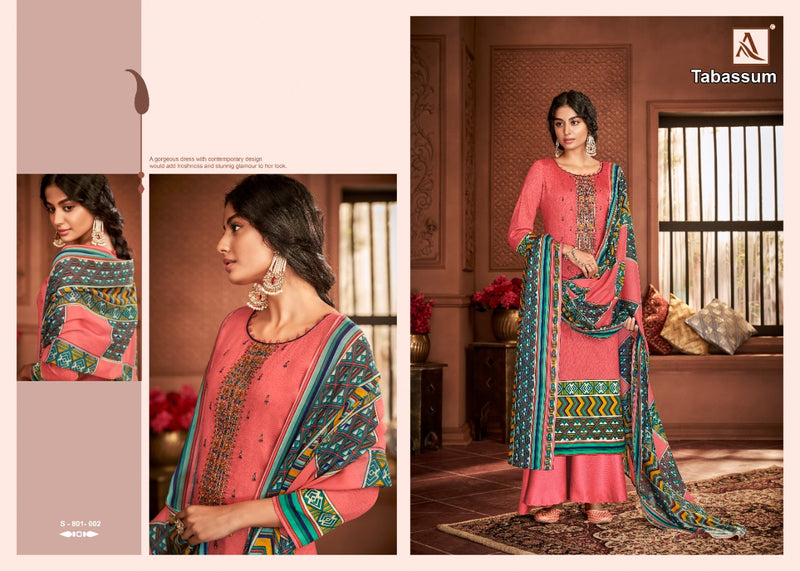 Alok Suit Tabassum Pure Jam Digital Print With Embroidery Work Casual Wear Salwar Suits