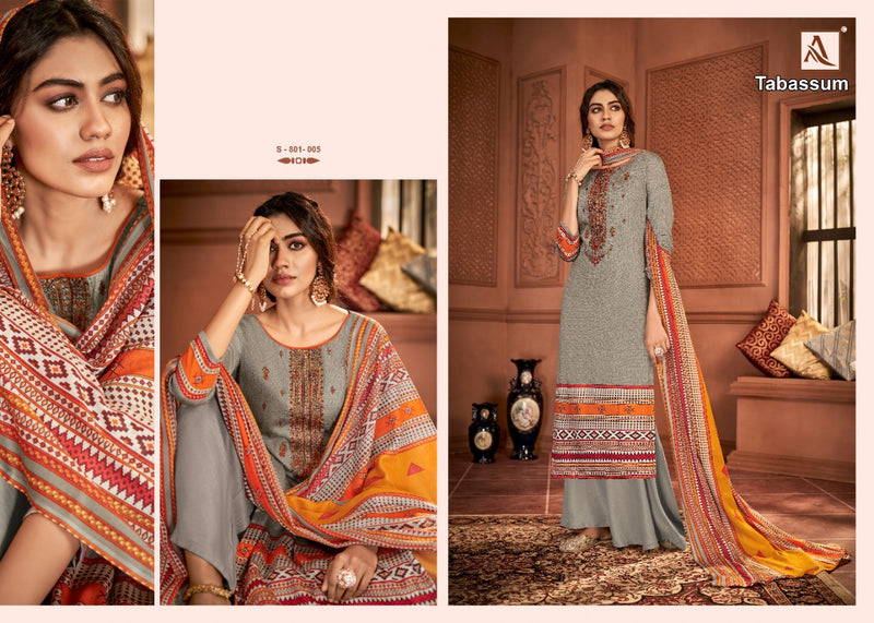 Alok Suit Tabassum Pure Jam Digital Print With Embroidery Work Casual Wear Salwar Suits