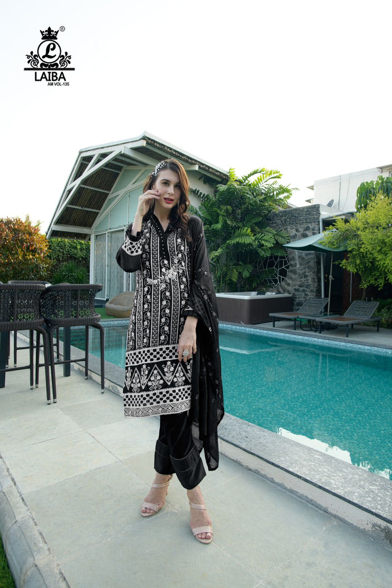 Laiba Am Vol 135 Georgette With Embroidery Work Stylish Designer Beautiful Fancy Kurti