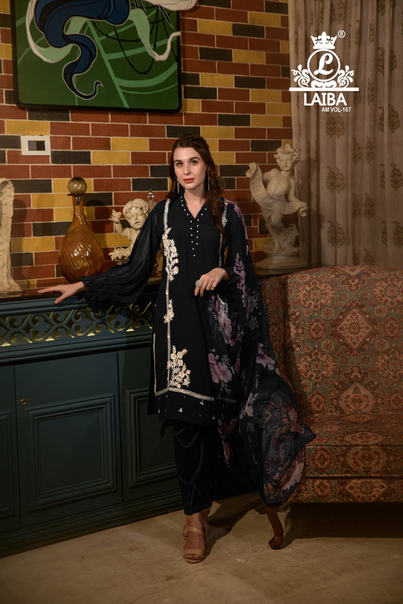 Laiba Am Vol 167 Georgette With Beautiful Work Stylish Designer Fancy Kurti