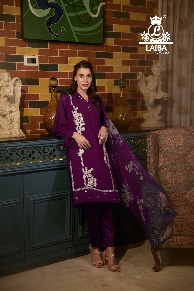 Laiba Am Vol 167 Georgette With Beautiful Work Stylish Designer Fancy Kurti