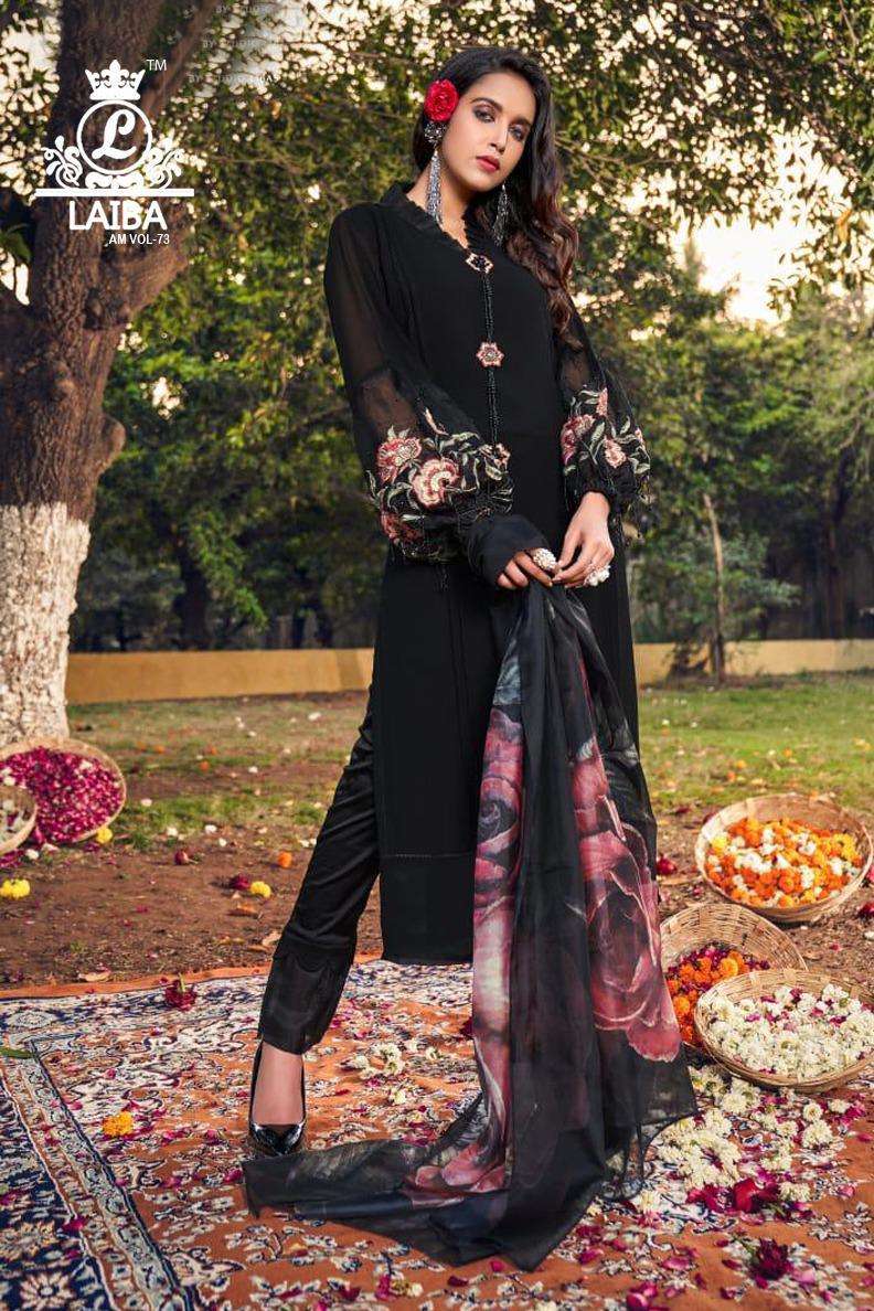 Laiba Am Vol 73 Georgette Beautiful Work Stylish Designer Party Wear Attractive Look Fancy Kurti