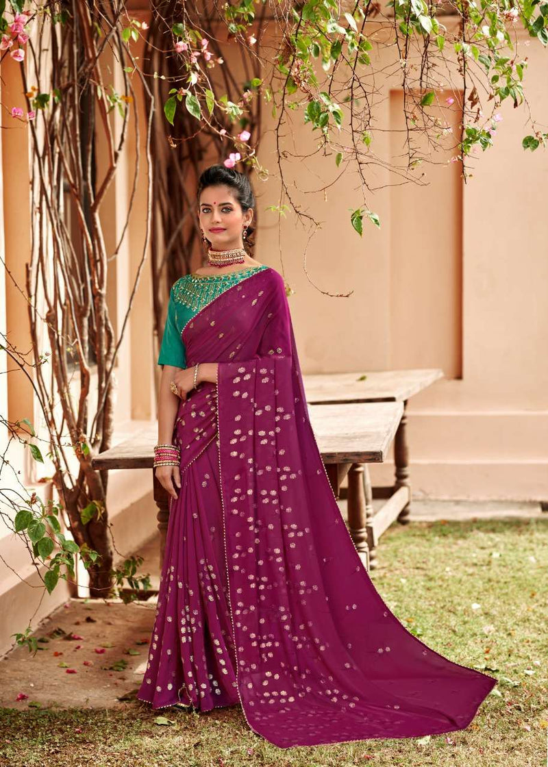 Kashvi Creation Amaira Fancy Party Wear Stylish Sarees With Gold Print
