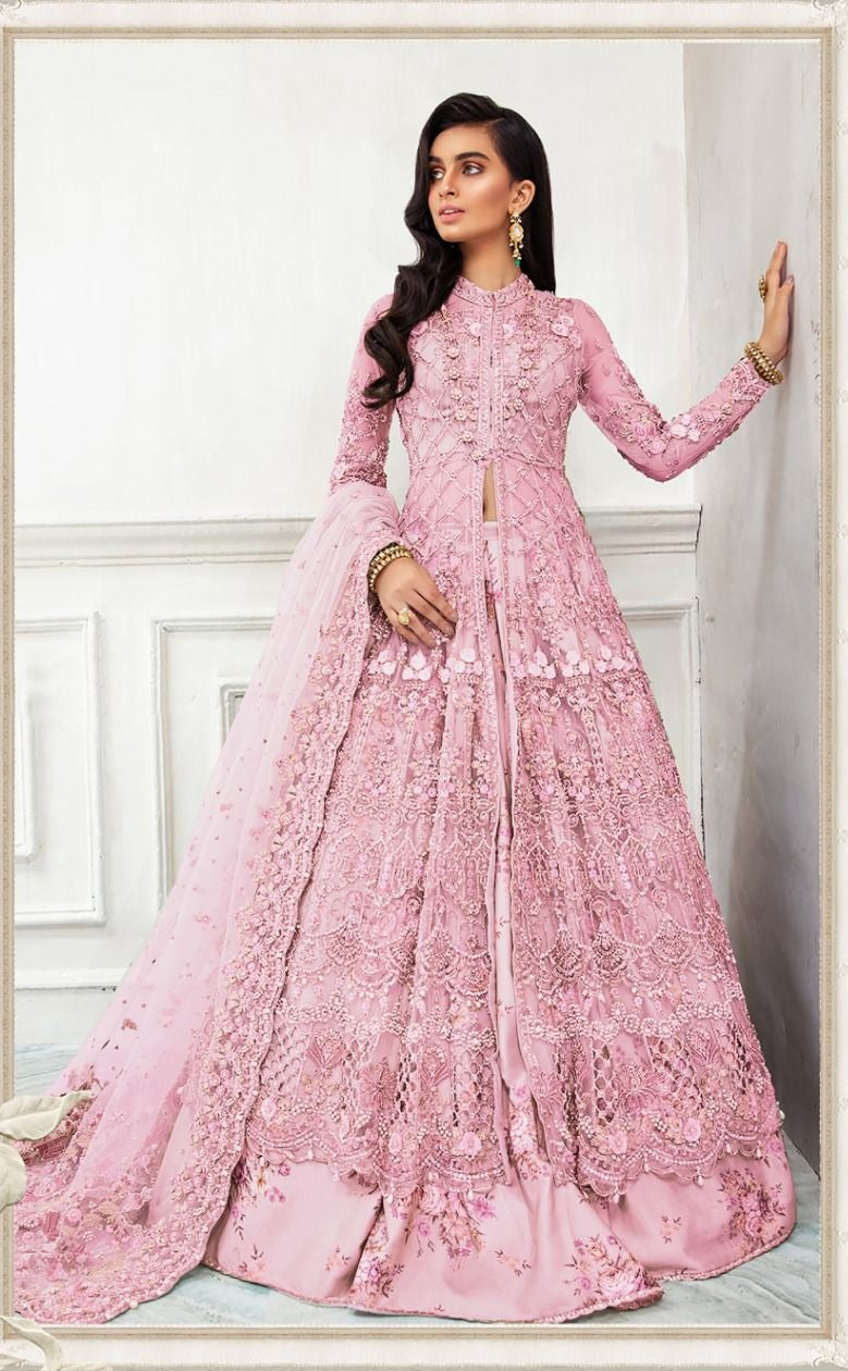 Zarqash Amalia Vol 4 Butterfly Net Heavy Embroidered Designer Pakistani Style Wedding Wear Salwar Suits