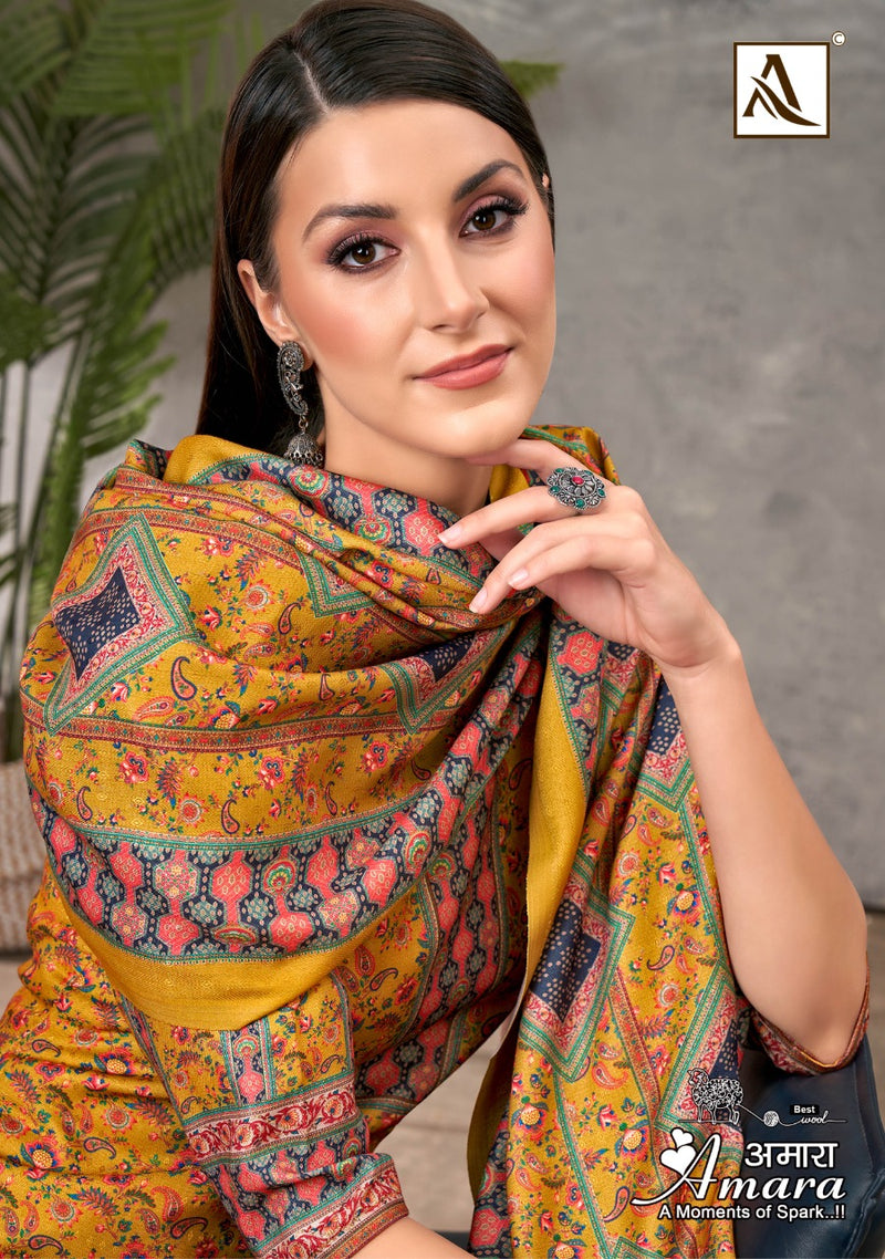 Alok Suit Amara Pashmina With Beautiful Digital Print Work Stylish Designer Casual Look Salwar Suit