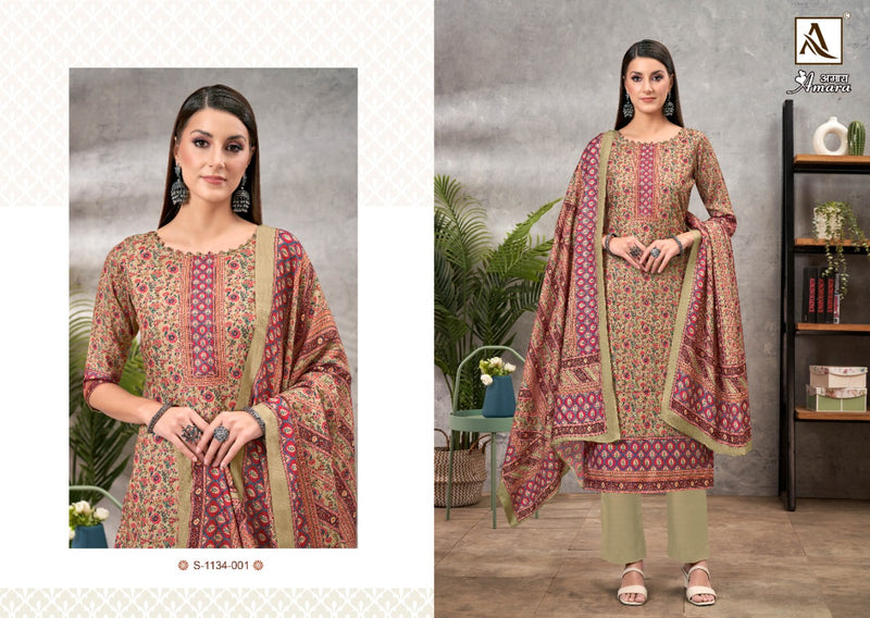 Alok Suit Amara Pashmina With Beautiful Digital Print Work Stylish Designer Casual Look Salwar Suit