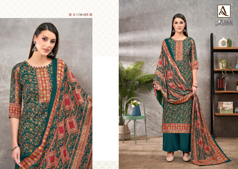 Alok Suit Amara Pashmina With Beautiful Digital Print Work Stylish Designer Casual Look Salwar Suit