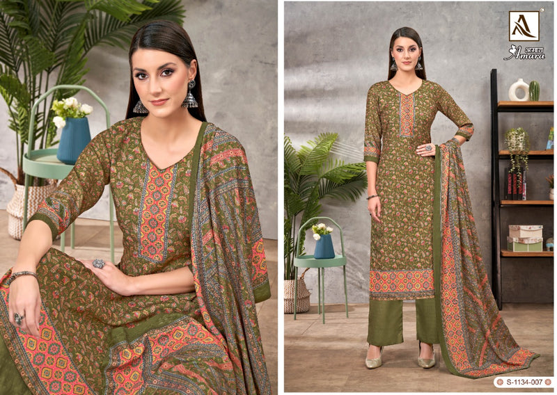 Alok Suit Amara Pashmina With Beautiful Digital Print Work Stylish Designer Casual Look Salwar Suit