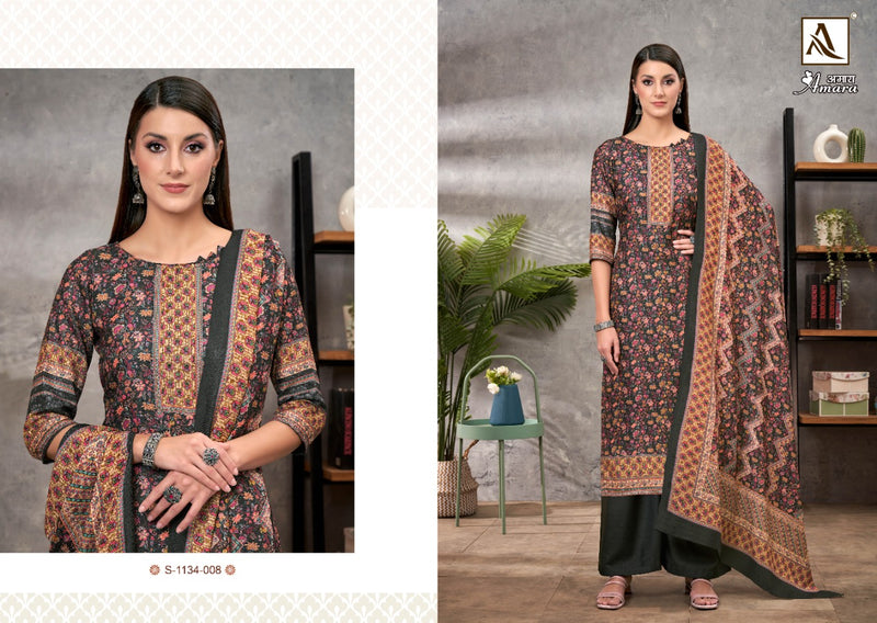 Alok Suit Amara Pashmina With Beautiful Digital Print Work Stylish Designer Casual Look Salwar Suit