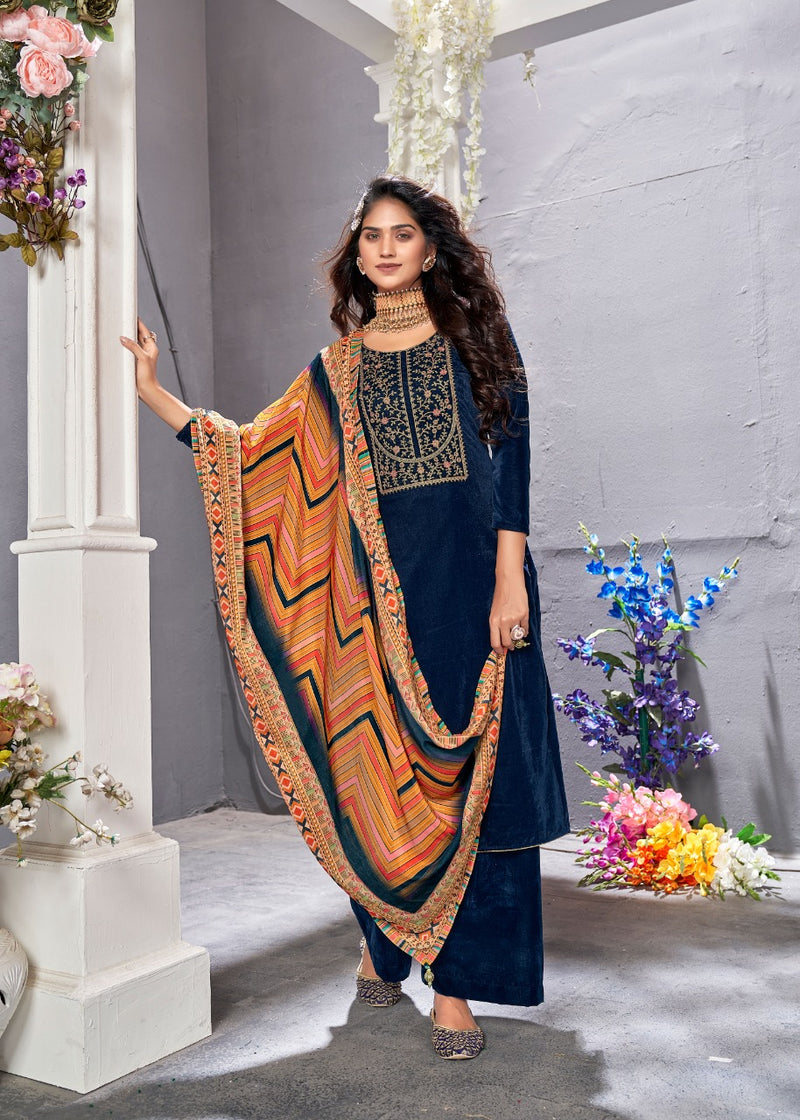 Bipson Fashion Amiraa Vol 2 Pashmina With Heavy Coding Embroidery Work Stylish Designer Salwar Kameez