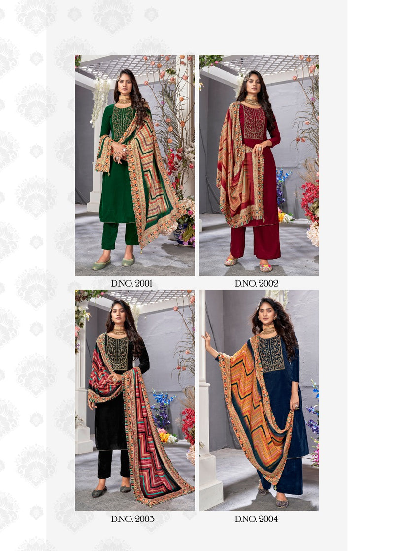 Bipson Fashion Amiraa Vol 2 Pashmina With Heavy Coding Embroidery Work Stylish Designer Salwar Kameez
