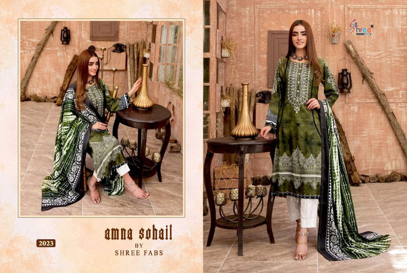 Shree Fab Amna Sohail Pure Cotton Printed Party Wear Salwar Kameez