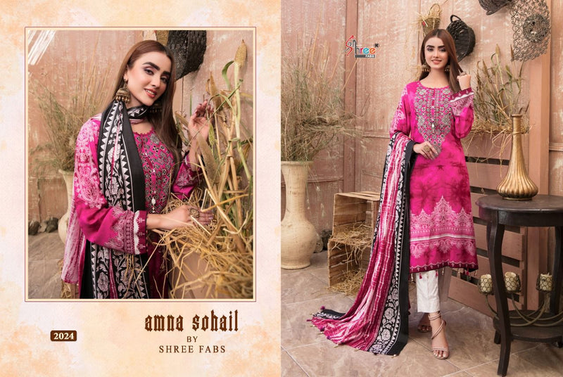 Shree Fab Amna Sohail Pure Cotton Printed Party Wear Salwar Kameez