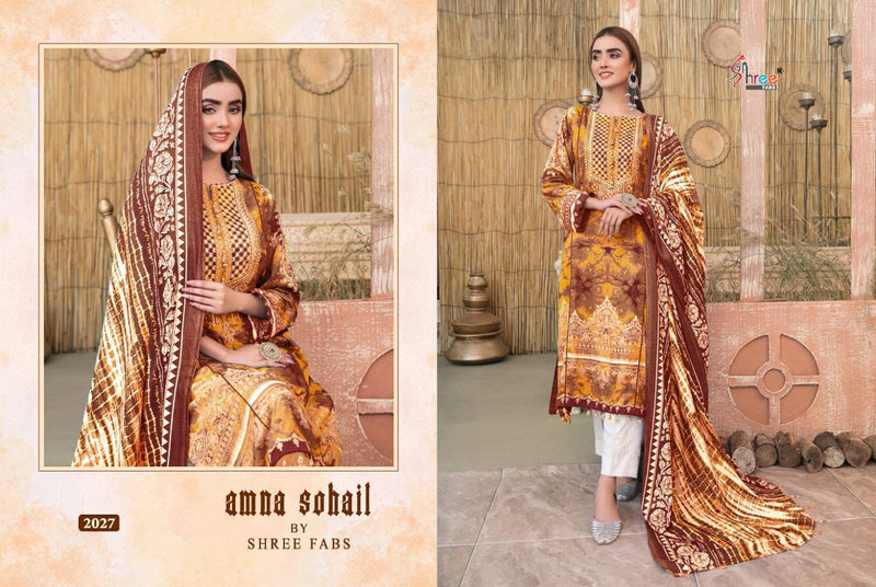 Shree Fab Amna Sohail Pure Cotton Printed Party Wear Salwar Kameez