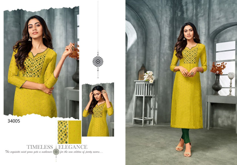Kapil Trendz Amory Vol 5 Modal Silk Designer Festive Wear Kurtis