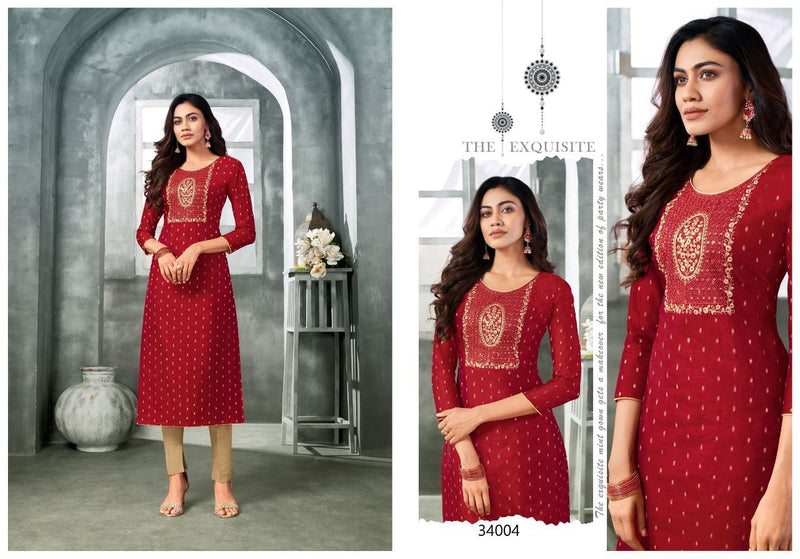 Kapil Trendz Amory Vol 5 Modal Silk Designer Festive Wear Kurtis