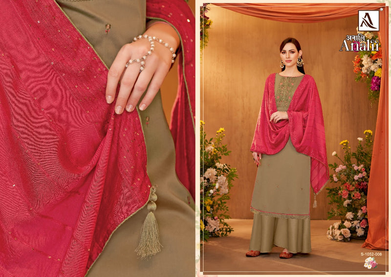 Alok Suit Analii Jam Cotton With Fancy Heavy Embroidery Work Stylish Designer Casual Wear Salwar Kameez