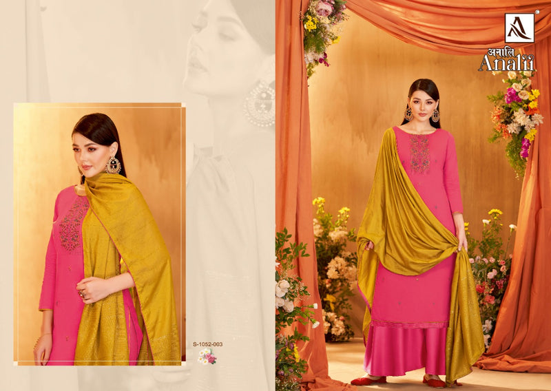 Alok Suit Analii Jam Cotton With Fancy Heavy Embroidery Work Stylish Designer Casual Wear Salwar Kameez