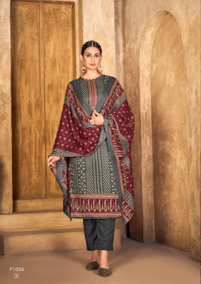 Skt Anaya Pashmina With Digital Print Work Stylish Designer Fancy Salwar Kameez
