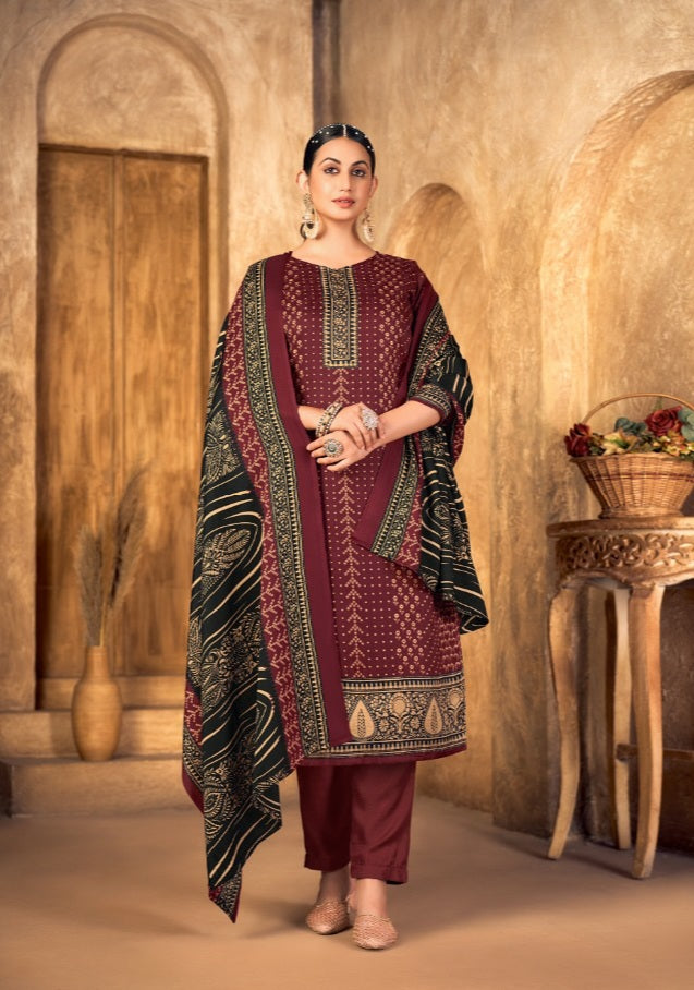Skt Anaya Pashmina With Digital Print Work Stylish Designer Fancy Salwar Kameez
