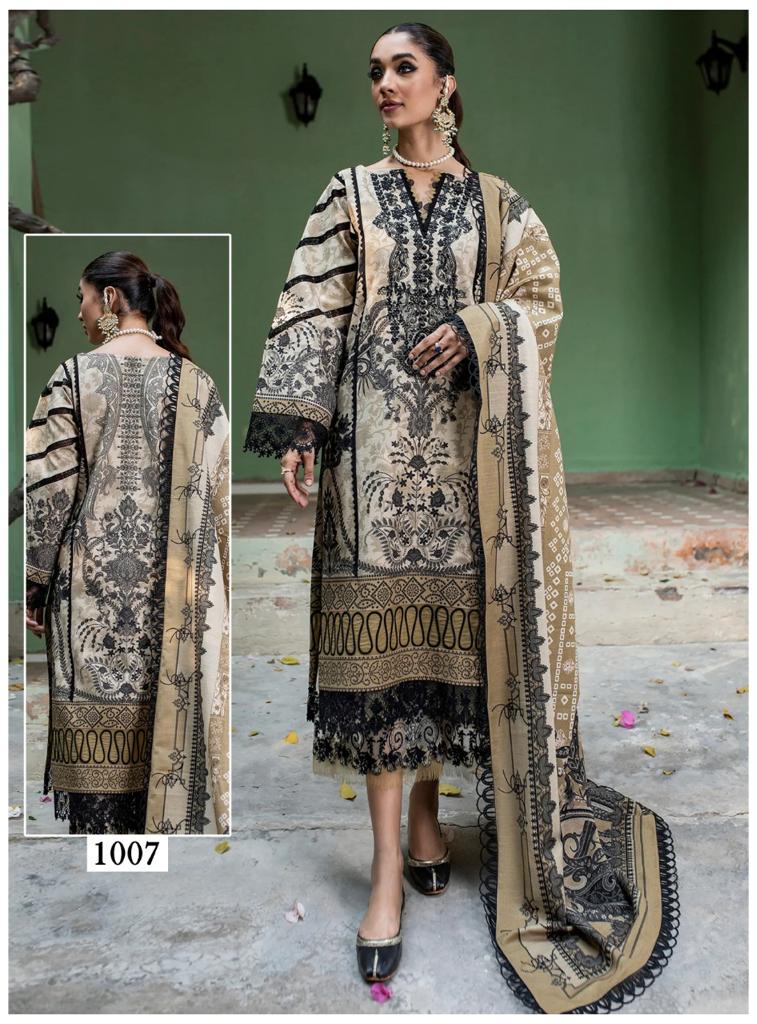 Maryam Andaaz Pure Cotton With Embroidery Work Stylish Designer Attractive Look Salwar Kameez