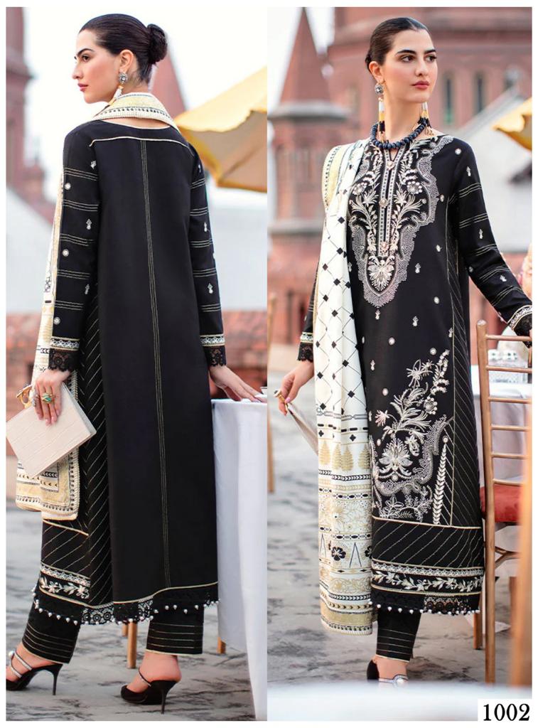 Maryam Andaaz Pure Cotton With Embroidery Work Stylish Designer Attractive Look Salwar Kameez