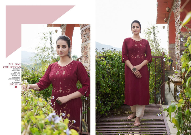 Kalaroop Kajree Fashion Angel Rayon Office Wear Fancy Kurtis