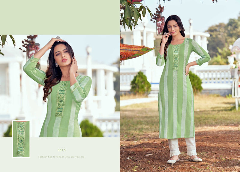 Rangoon Angel Cotton Embroidered Fancy Party Wear Kurtis